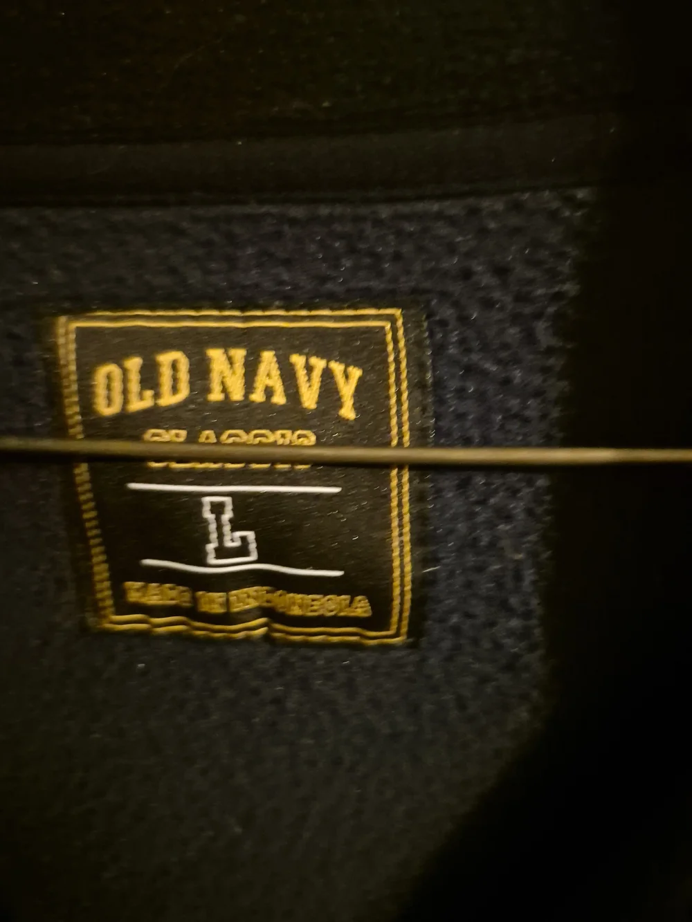 Old Navy Men's Navy Quarter-Zip Fleece Pullover